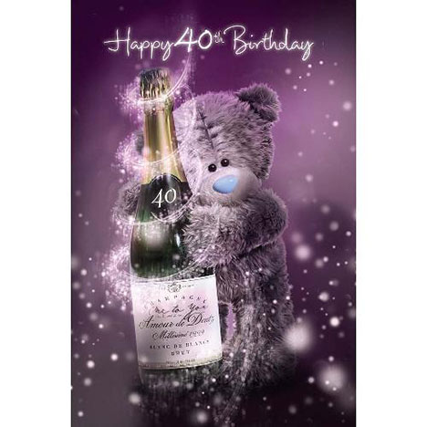 3D Holographic 40th Birthday Me to You Bear Card £3.59